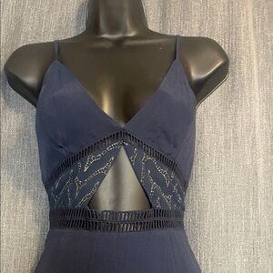 NBD Navy Blue Midi Dress